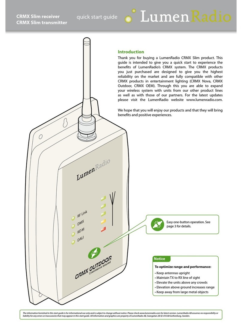 LumenRadio CRMX Slim quick start guide