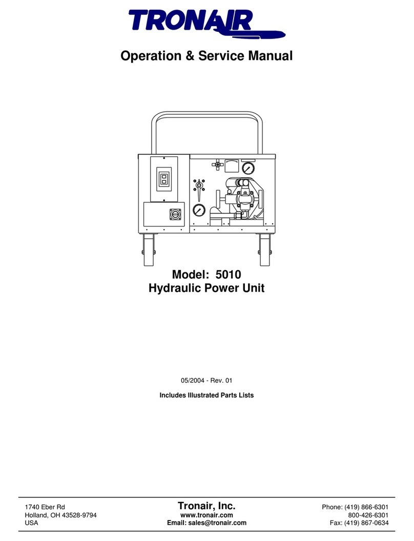Tronair 5010 Operation & service manual