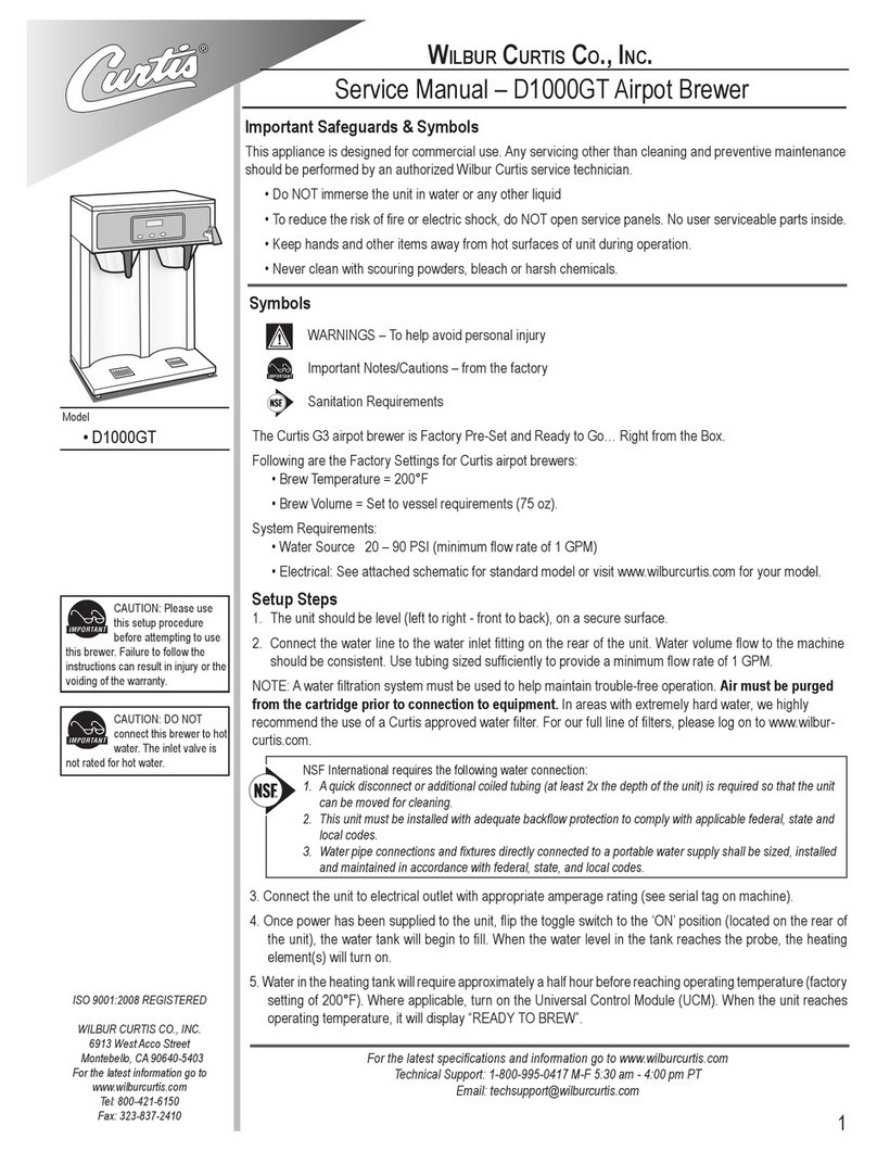Curtis D1000GT Service manual Curtis D1000GT Service manual