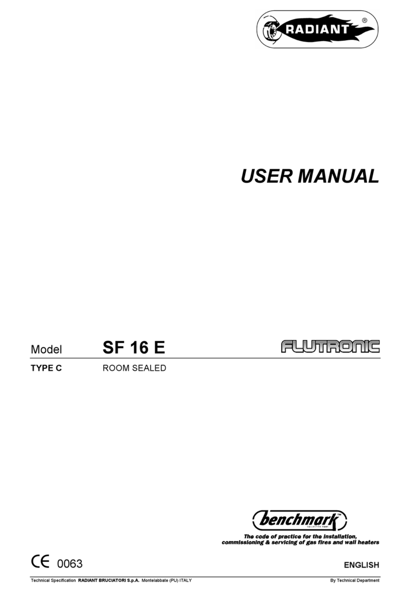 Radiant SF 16 E User manual
