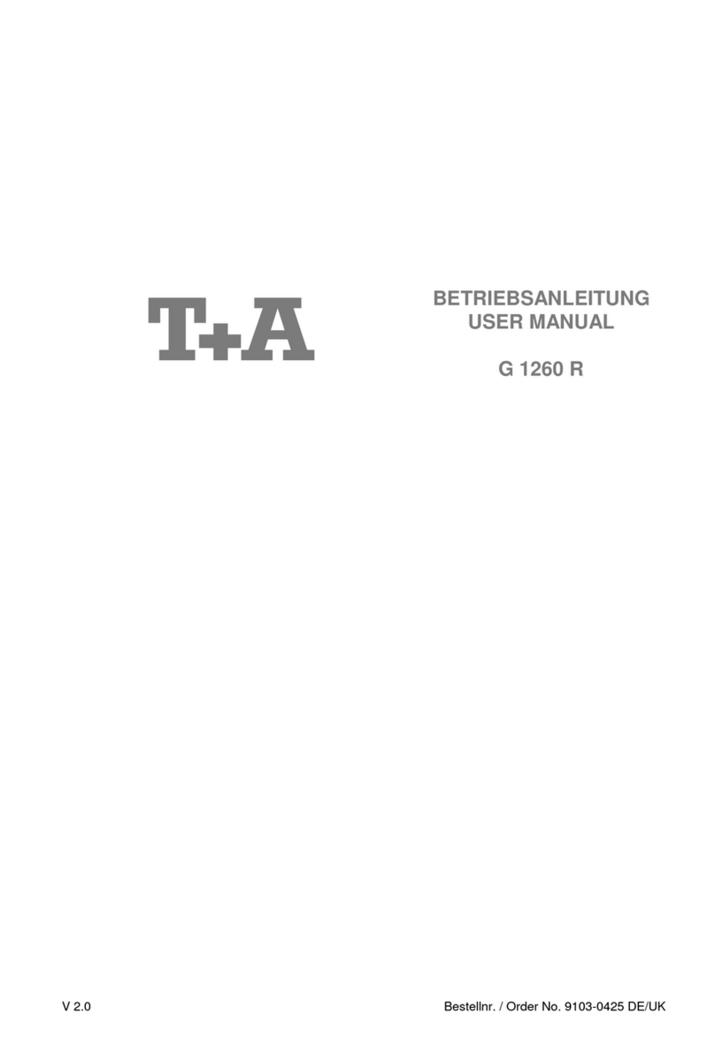 T+A G 1260 R user manual