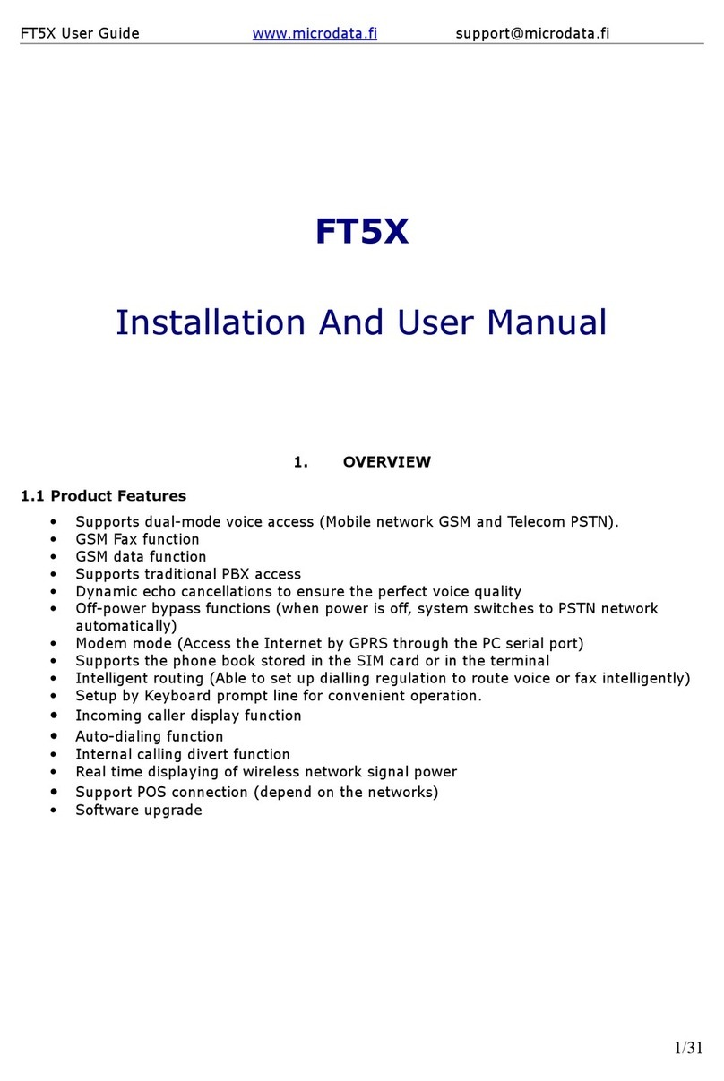 Star-net FT5X Installation and user manual