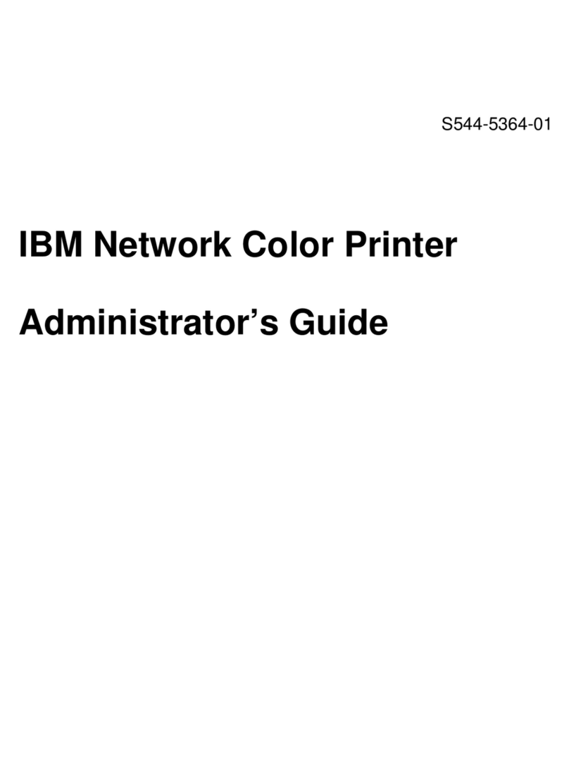 IBM Network Color Printer Service manual
