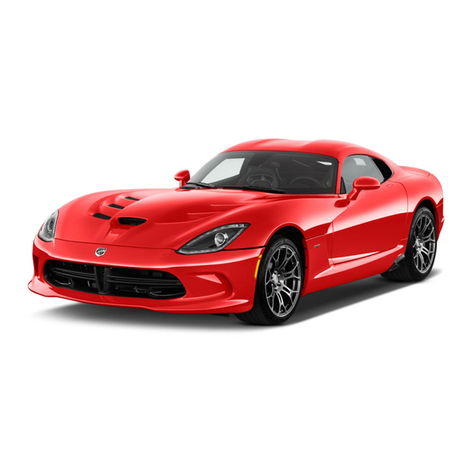Dodge 2015 Viper SRT User manual