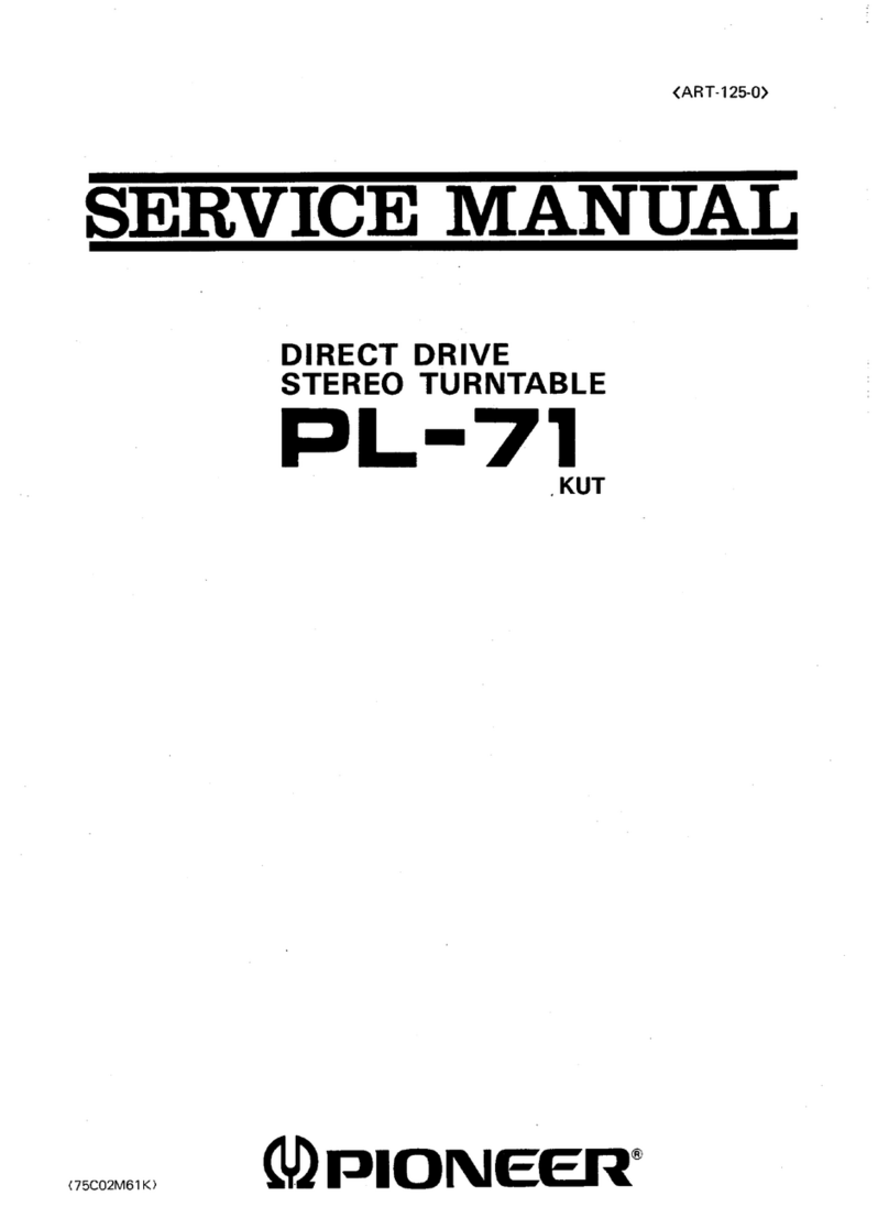 Pioneer PL-71 Service manual