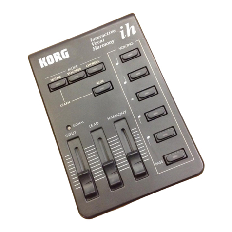 Korg ih User manual