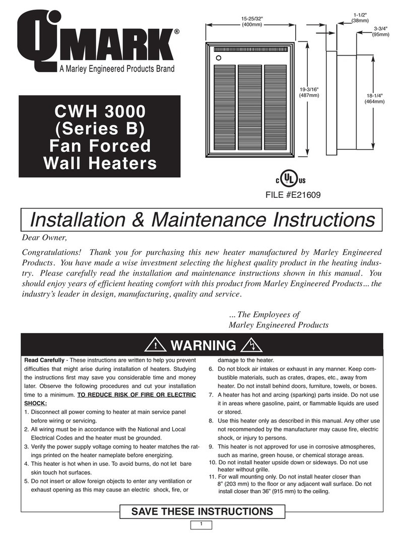 Qmark CWH 3000 Installation and operating instructions