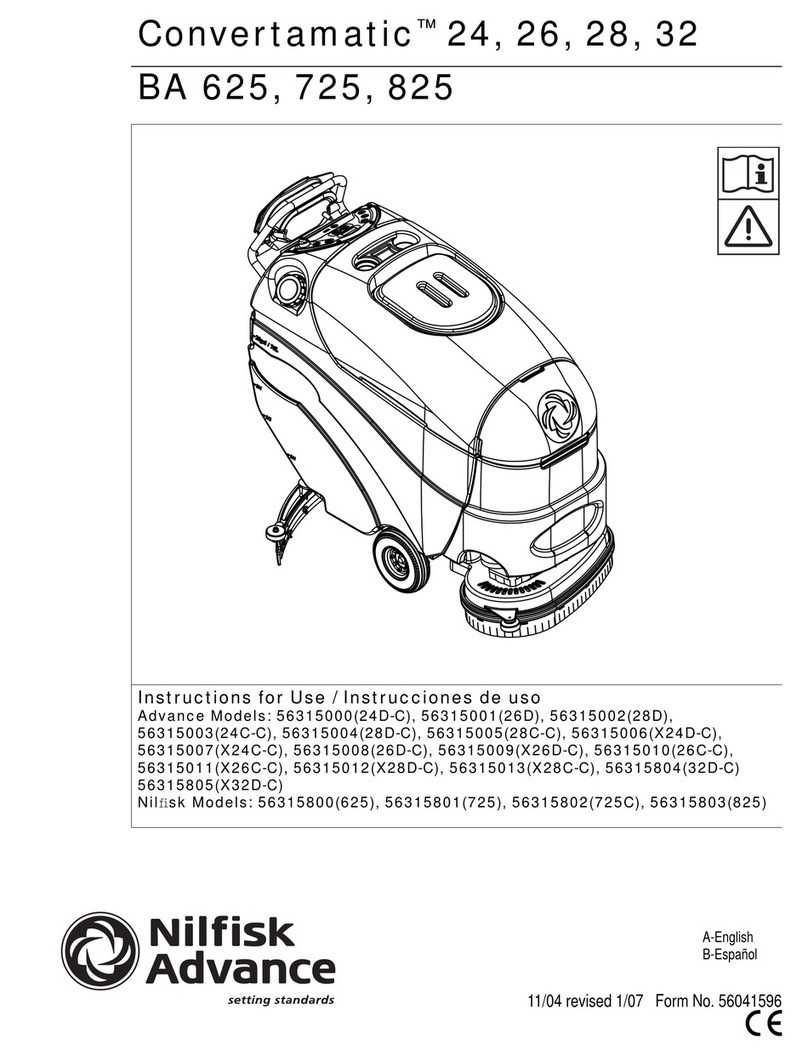 Nilfisk-Advance BA 825 Instructions for use