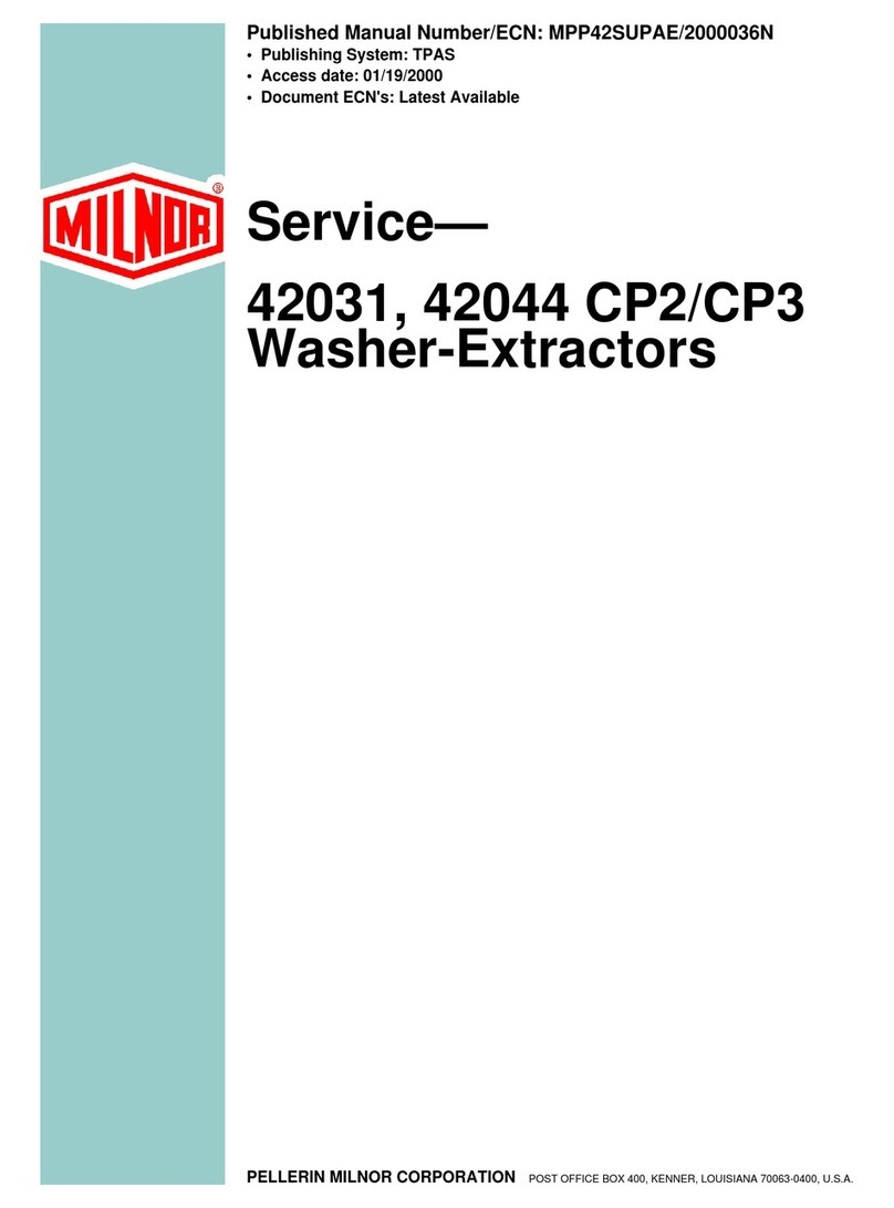 Milnor 42031 User manual