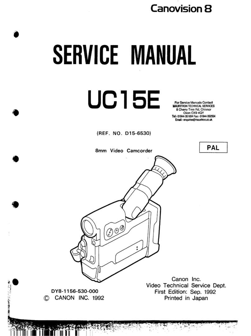 Canon Canovision 8 UC15E User manual