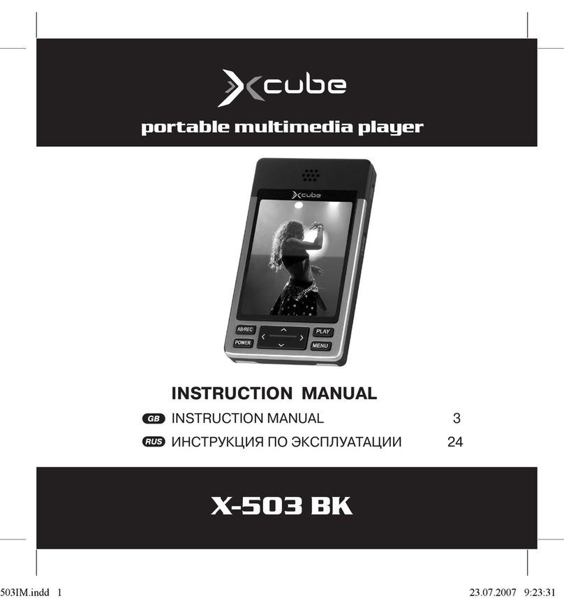 Xcube X-503 BK User manual