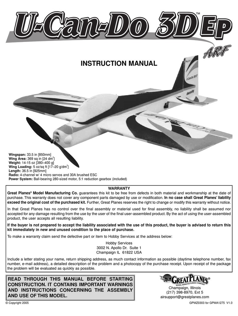 GREAT PLANES U-Can-Do 3D Ep instruction manual GREAT PLANES U-Can-Do 3D Ep instruction manual