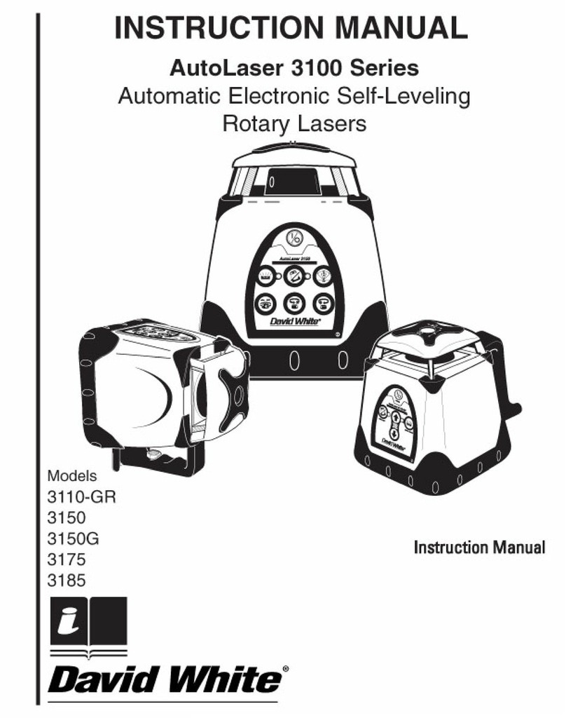 David White AutoLaser 3110-GR instruction manual David White AutoLaser 3110-GR instruction manual