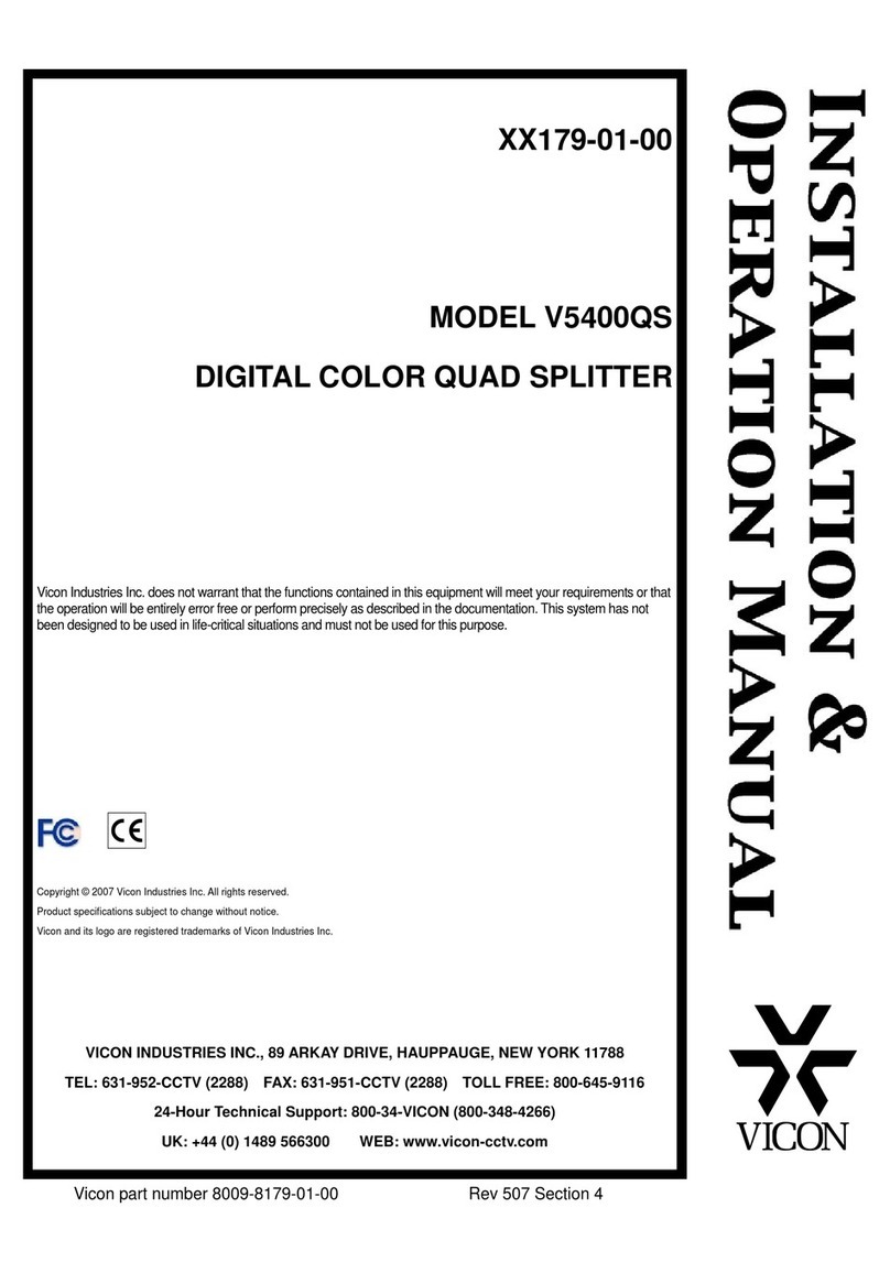 Vicon V5400QS User manual