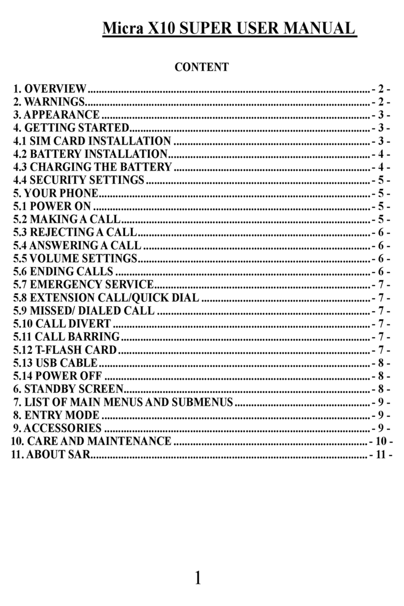 Hitech MicraX10 User manual
