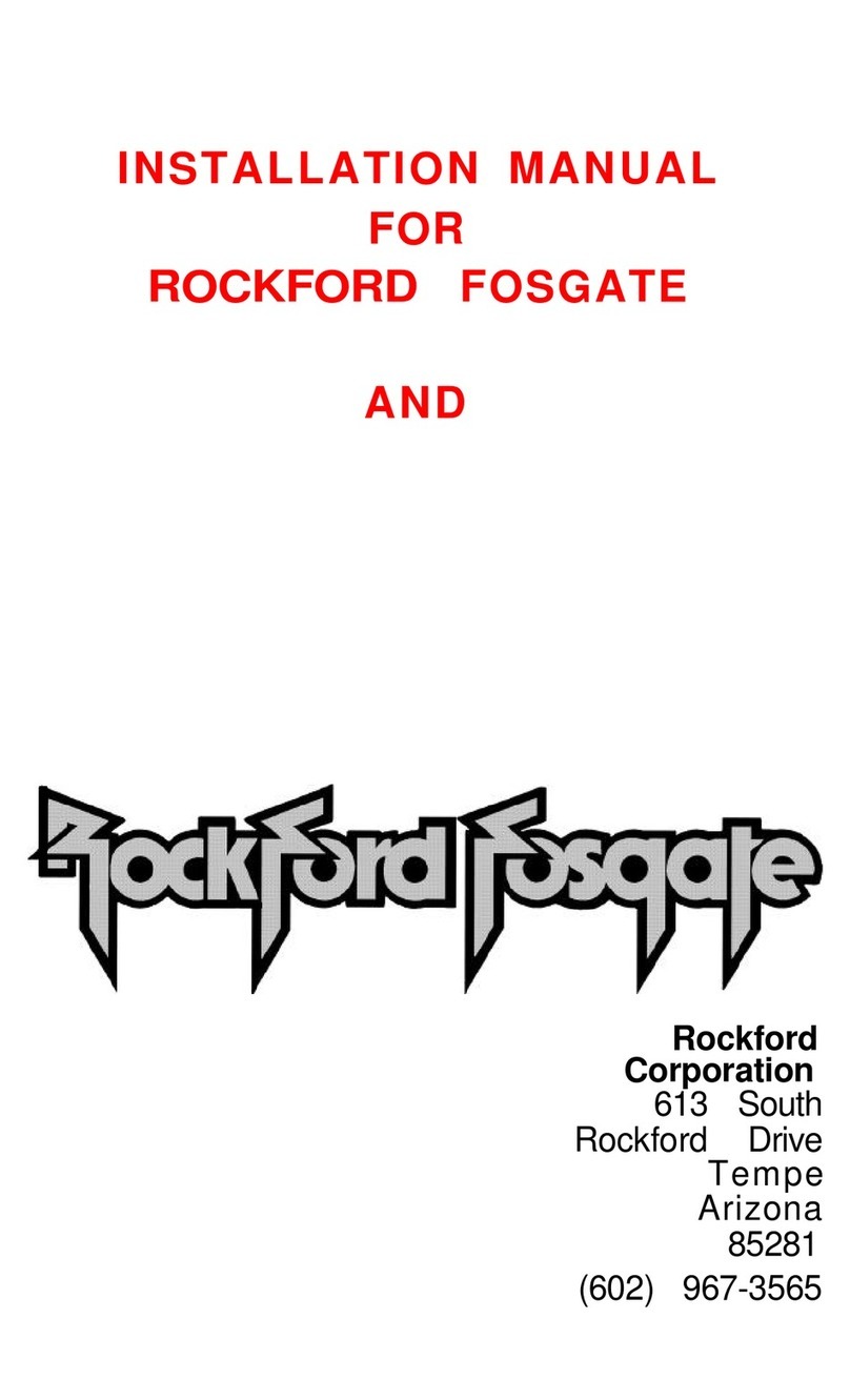 Rockford Fosgate Power 360 installation manual