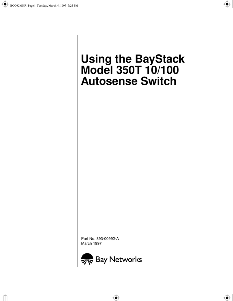 Bay Networks BayStack350T User manual