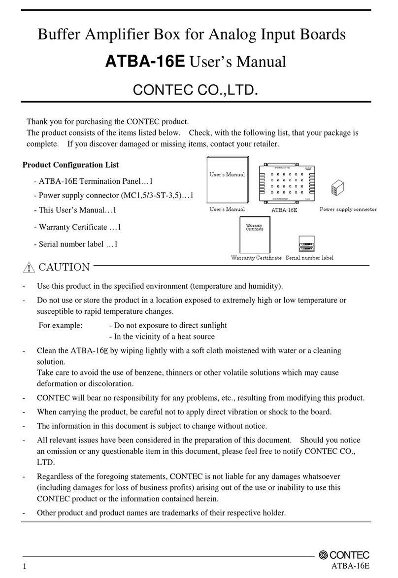 Contec ATBA-16E user manual