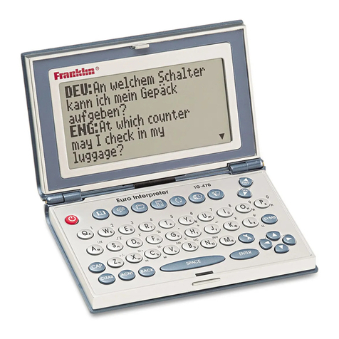Franklin TG-470 user guide