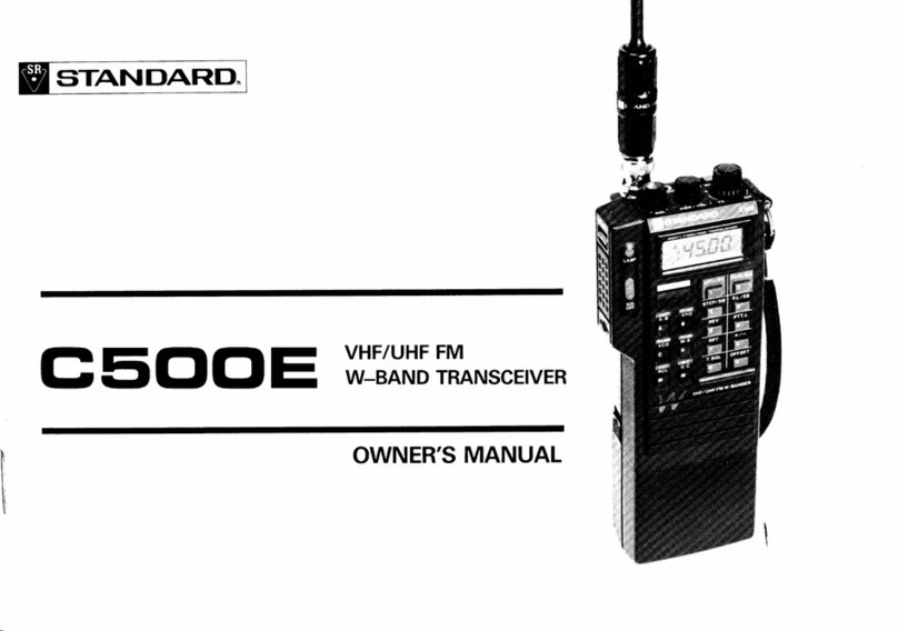 Standard C500E owner's manual