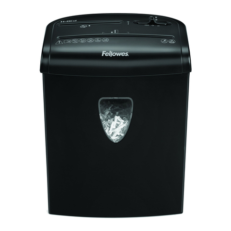 Fellowes POWERSHRED H-8C User manual