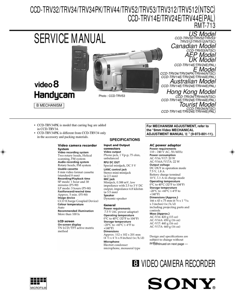 Sony Handycam Vision CCD-TRV32 User manual