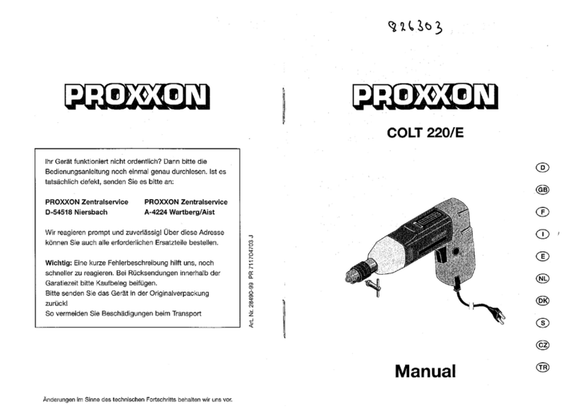 Proxxon Micromot Colt 220/E User manual