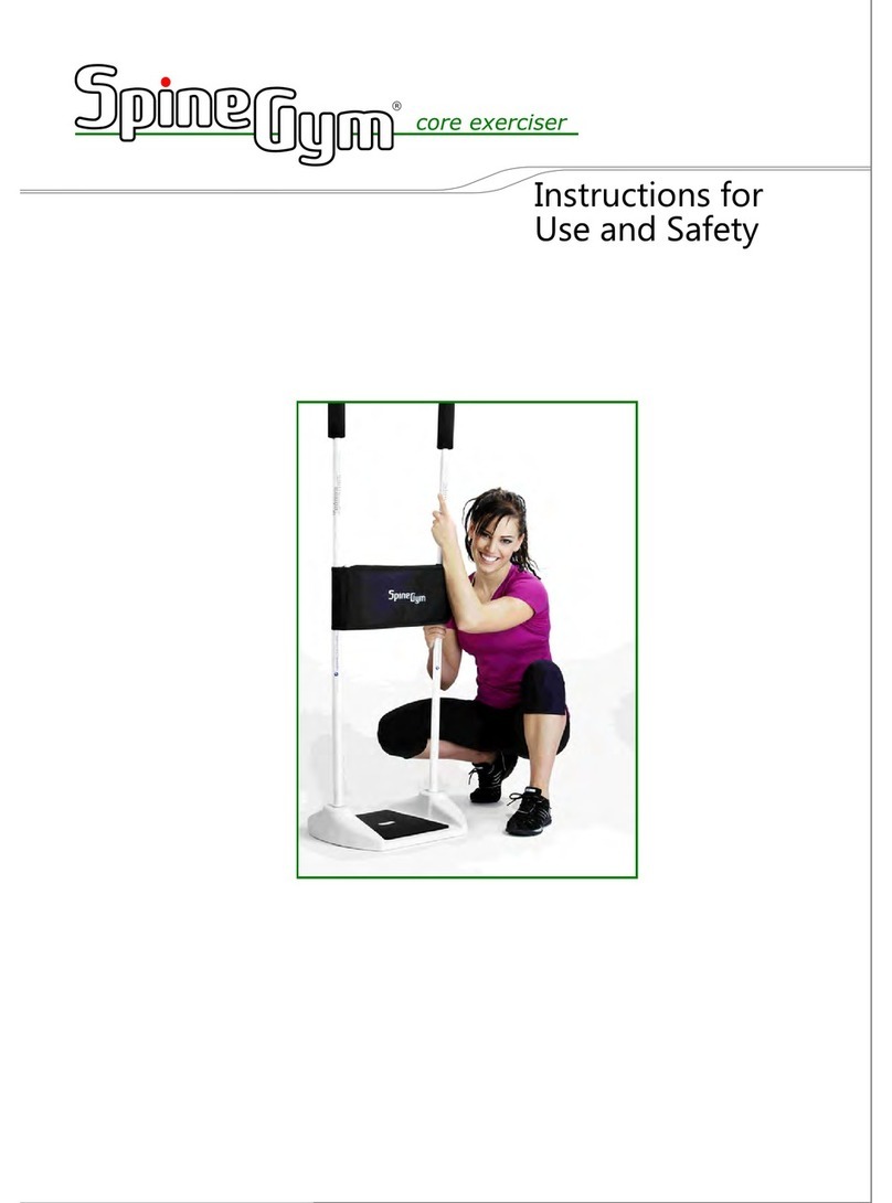 SpineGym core exerciser Instructions for use and safety