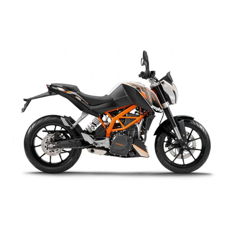 KTM 390 Duke EU 2013 Operating instructions