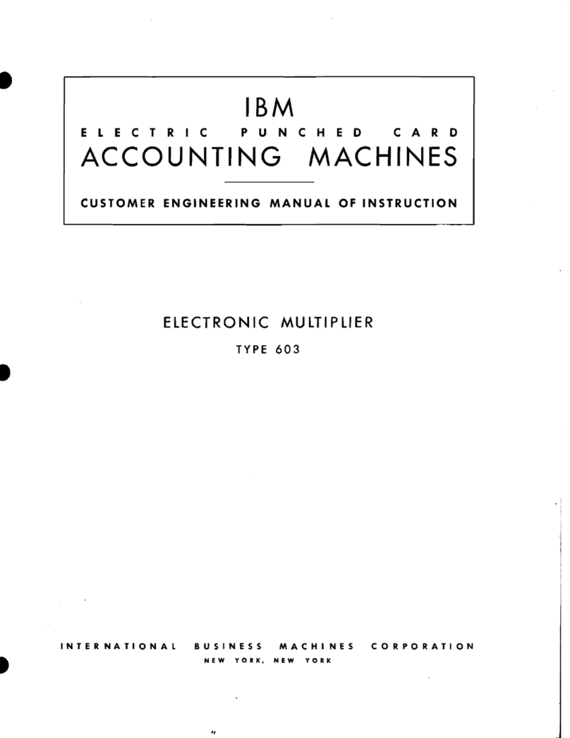 IBM ELECTRONIC MULTIPLIER User manual