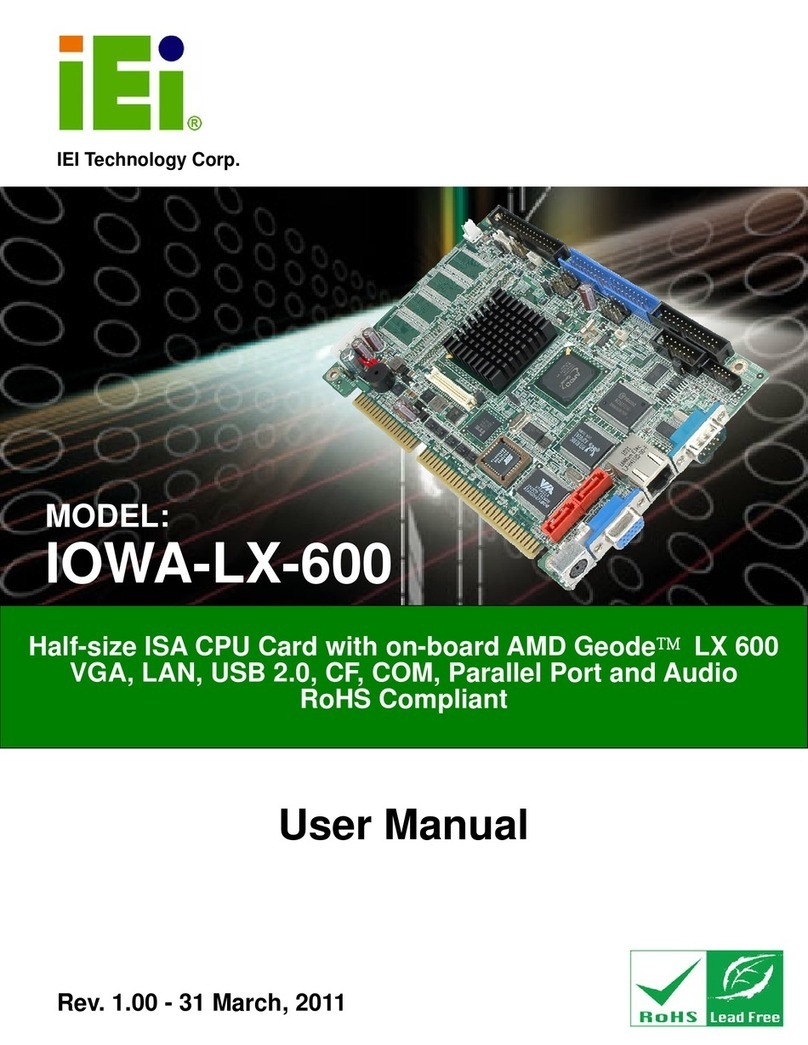 IEI Technology IOWOA-LX-600 User manual