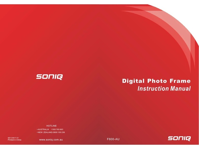 SONIQ F800-AU instruction manual