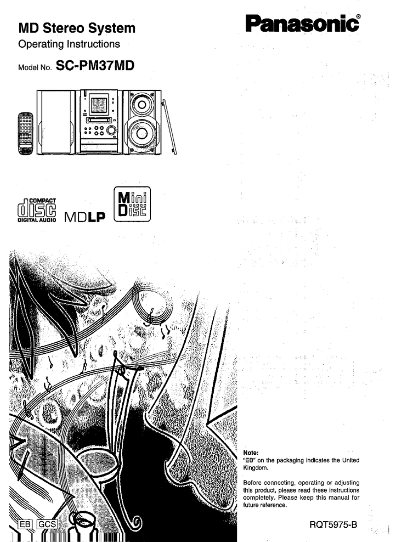Panasonic SC-PM37MD operating instructions