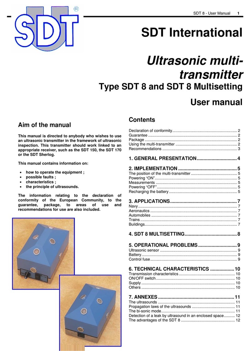 SDT International SDT 8 user manual