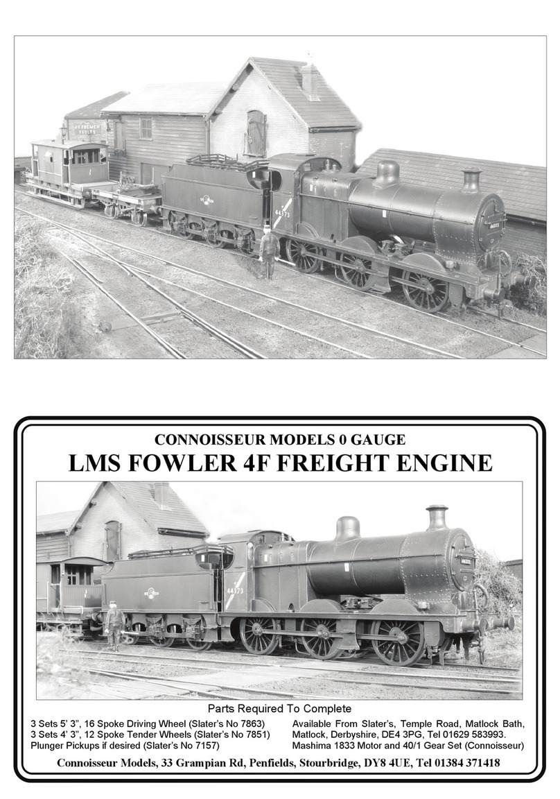 Connoisseur Models train Instruction booklet