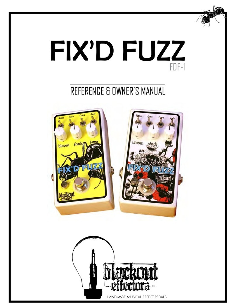 Blackout Effectors FIX’D FUZZ FDF-1 Reference owner's manual