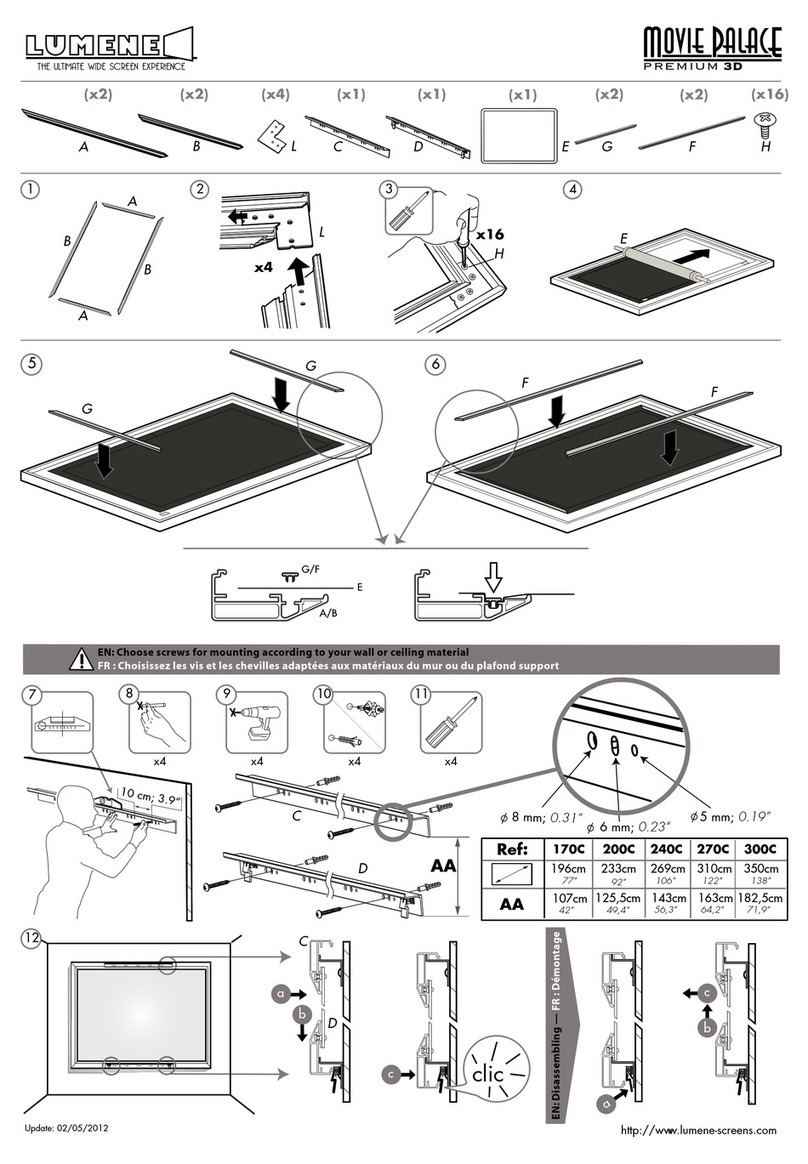 LUMENE Movie Palace Premium 3D Assembly instructions and user's manual LUMENE Movie Palace Premium 3D Assembly instructions and user's manual