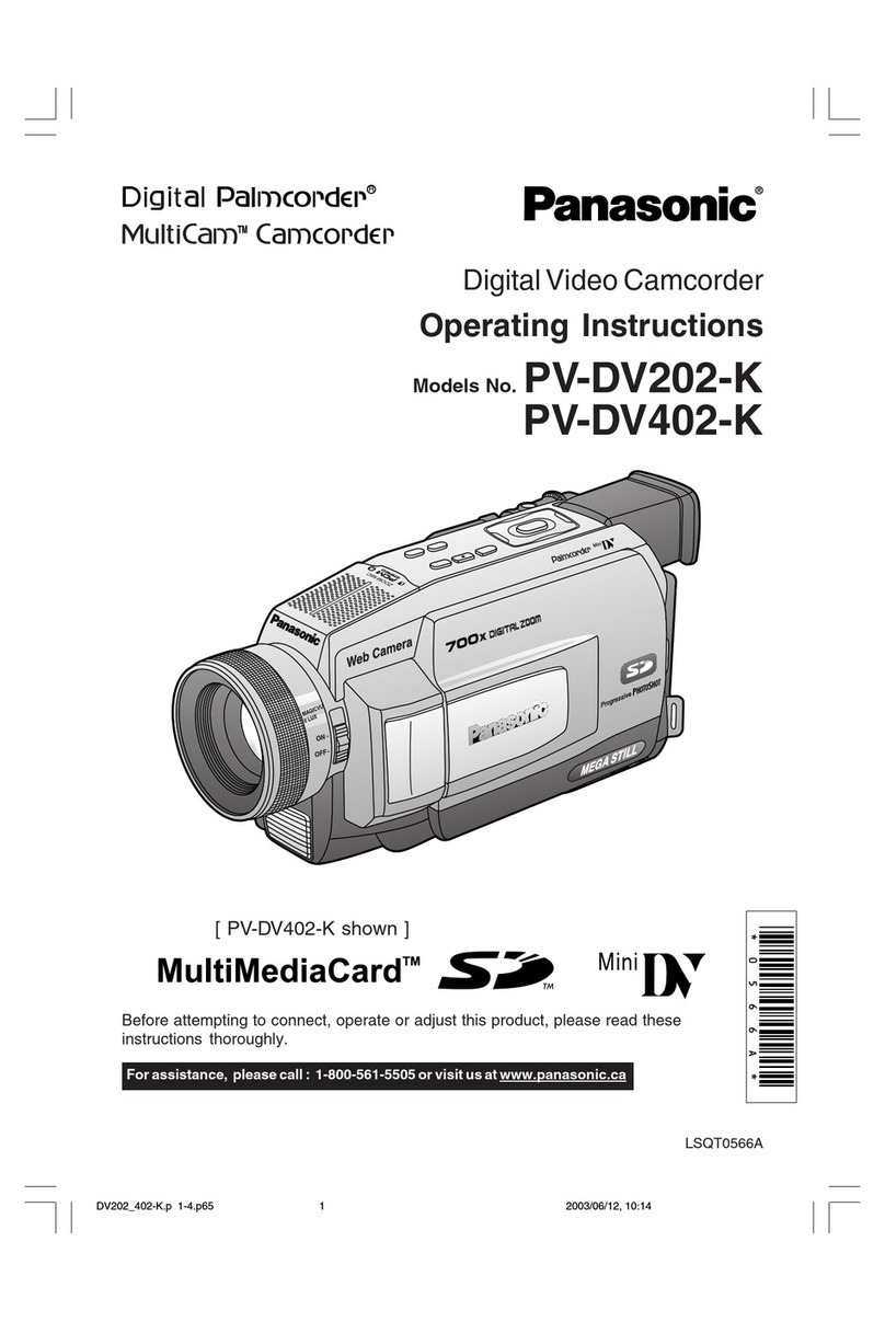 Panasonic MultiCam PV-DV202-K User manual