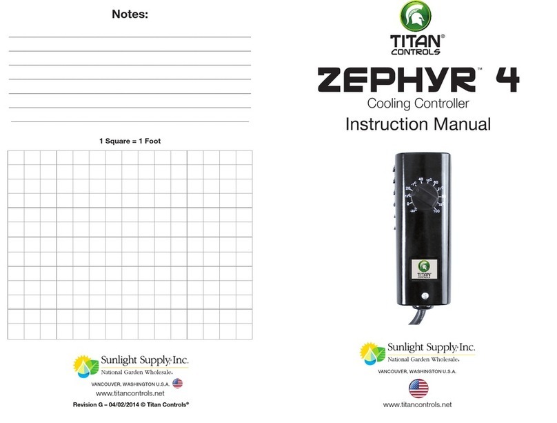 Titan Controls zephyr 4 instruction manual