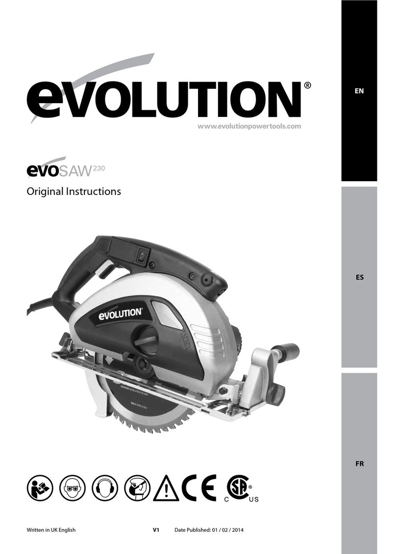 Evolution EvoSaw 230 User manual