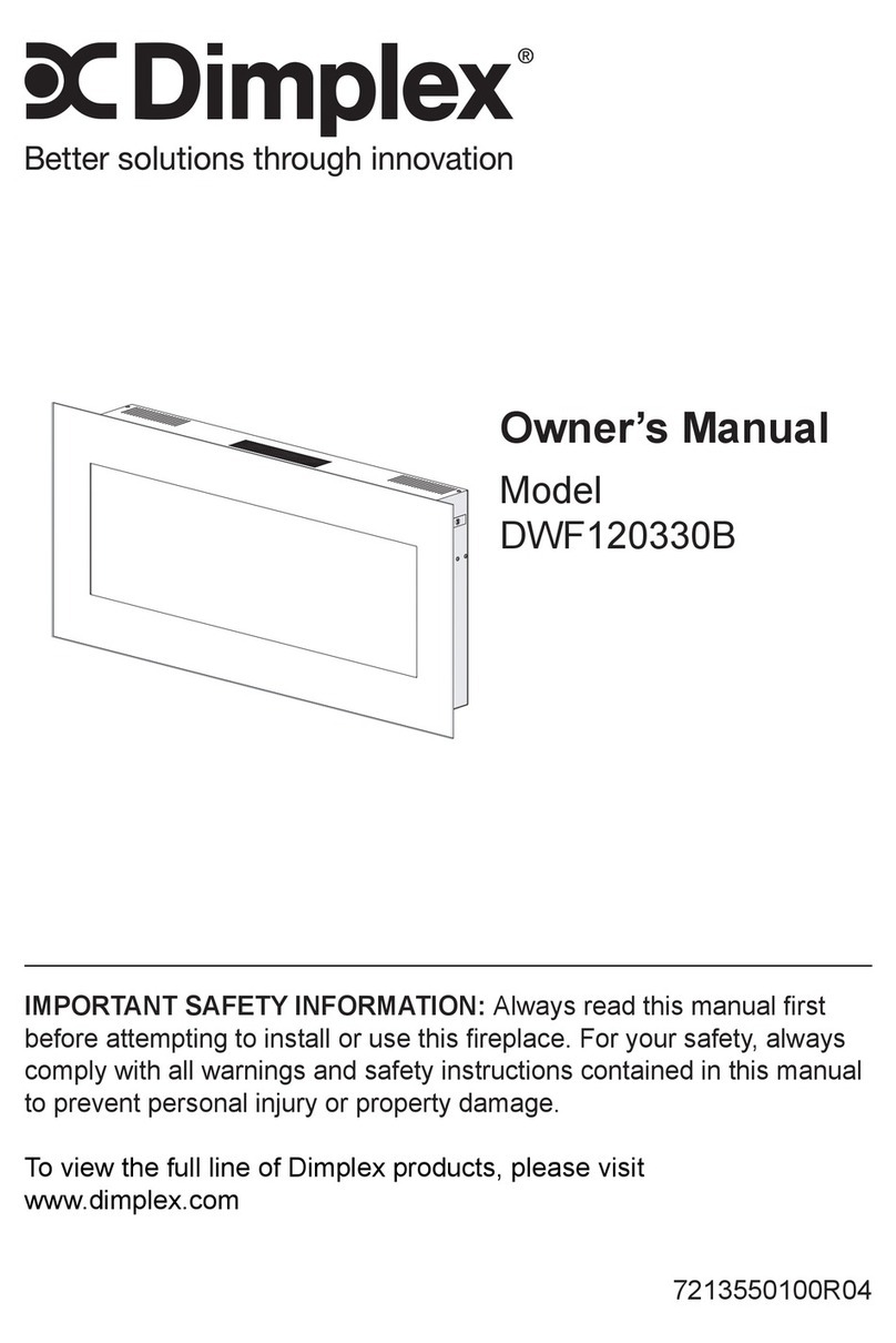 Dimplex DWF120330B owner's manual