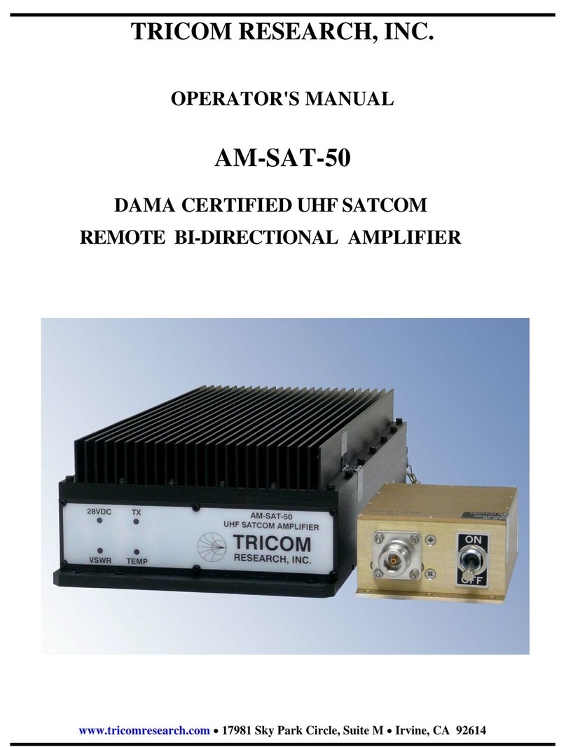 TriCom AM-SAT-50 Operator's manual