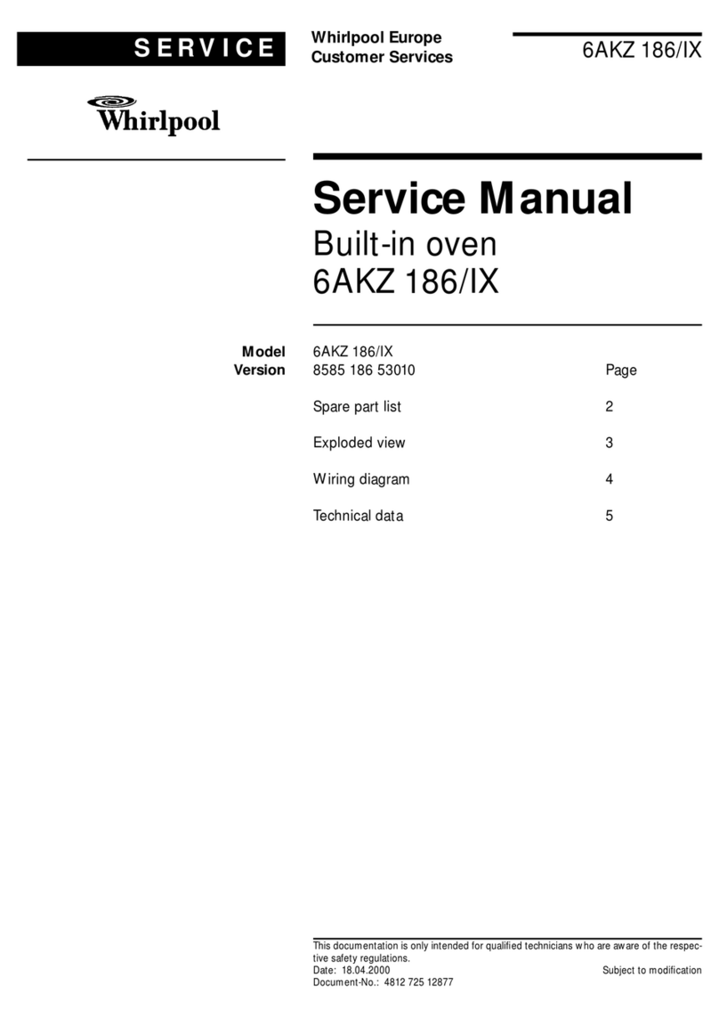 Whirlpool 6AKZ 186/IX Service manual