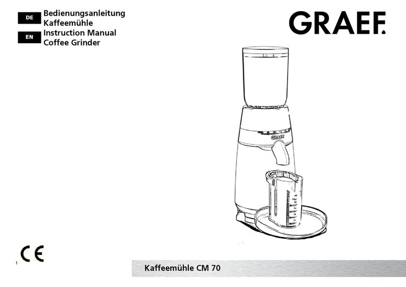 Graef CM 70 series User manual Graef CM 70 series User manual