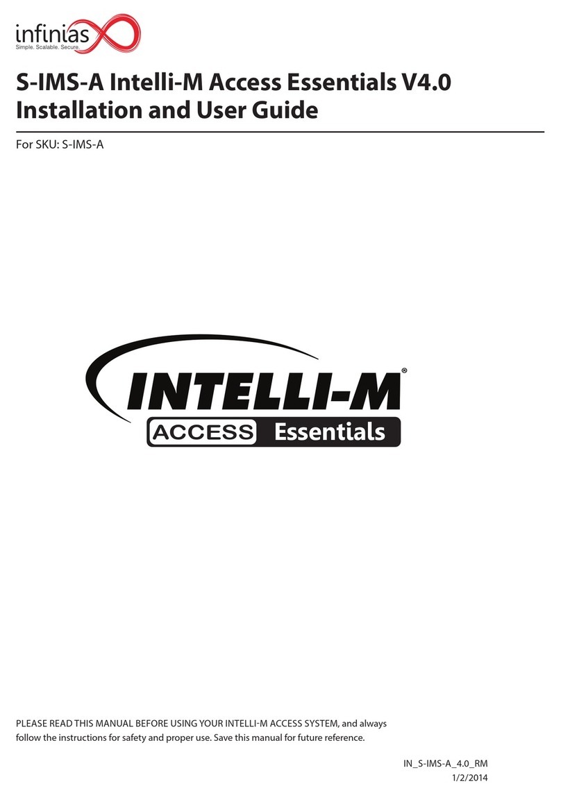infinias S-IMS-A Intelli-M Installation and user guide