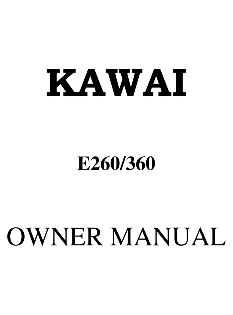 Kawai E260 owner's manual