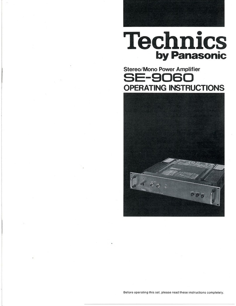 Technics SE-9060 (XM) operating instructions