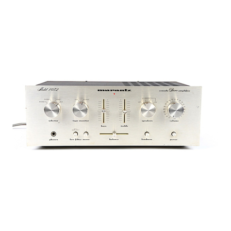 Marantz 1072 User manual