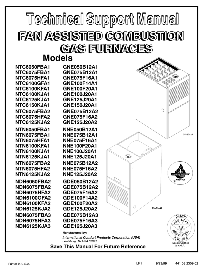ICP NTC6050FBA1 Installation instructions