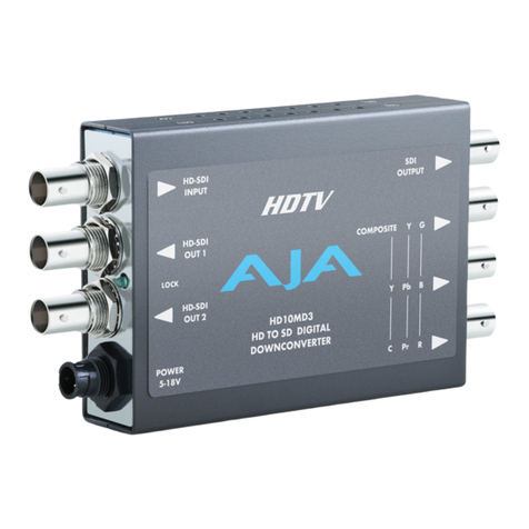 AJA HD10MD3 Original operating instructions AJA HD10MD3 Original operating instructions